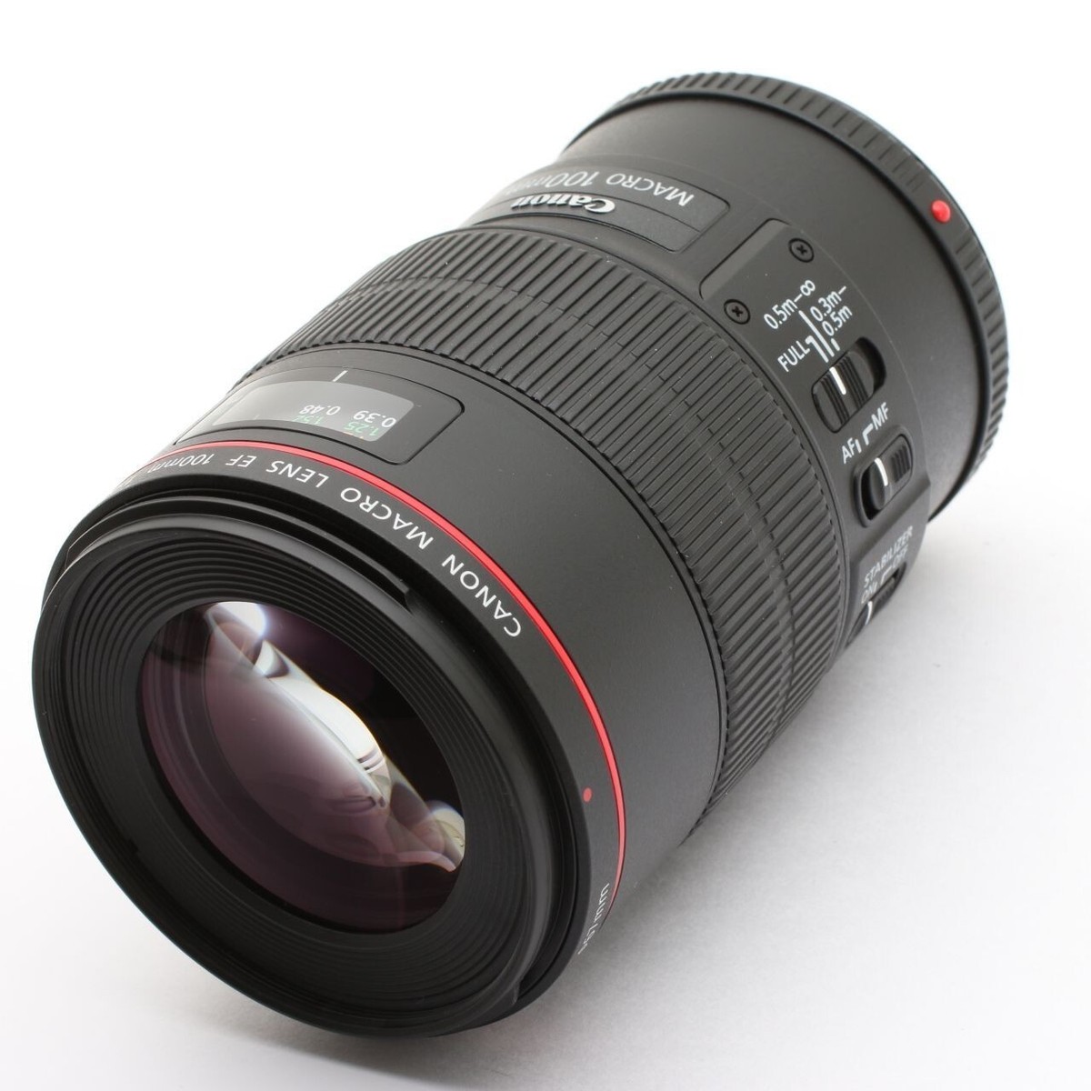 Near Mint Canon EF 100 mm F2.8L IS Macro USM for EF Mount Lens