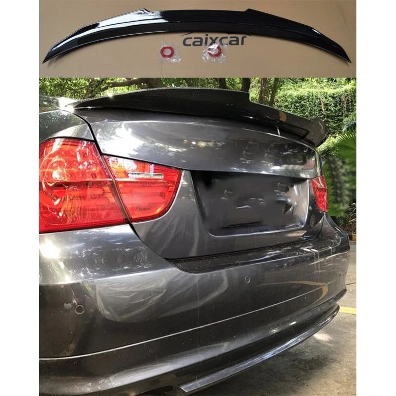 AUTO-STYLE Lèvre Spoiler Arrière Compatible BMW Série 3 E90 Sedan 2005-2012 - PU Bleu Sportif