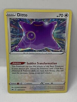 Pokemon DITTO 107/159 - Crown Zenith - RARE HOLO - - MINT