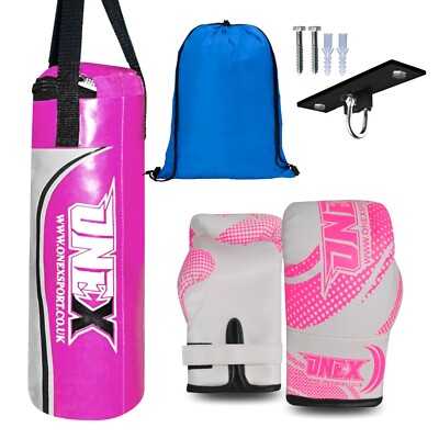 40cm gefüllter Boxsack 2oz Boxhandschuhe, Kordelzugbeutel, Deckenhaken Set