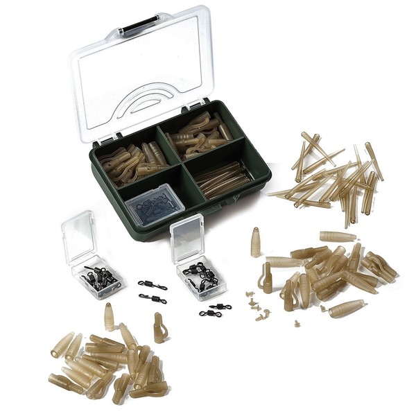 Lead Clip Set 80 Teile Mit Pins Karpfen Montage ZubehöR Safety Clips Sortiment-image