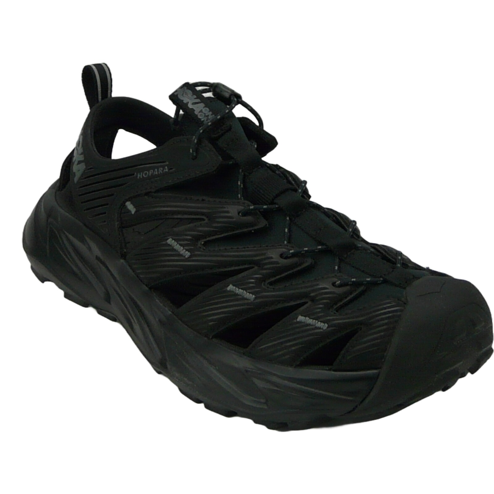 Hoka One One Hopara Men's Hiking Sandals Black Size 8
