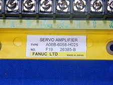 FANUC SERVO AMPLIFIER A06B-6058-H025 RECONDITIONED W/ 6M WARRANTY