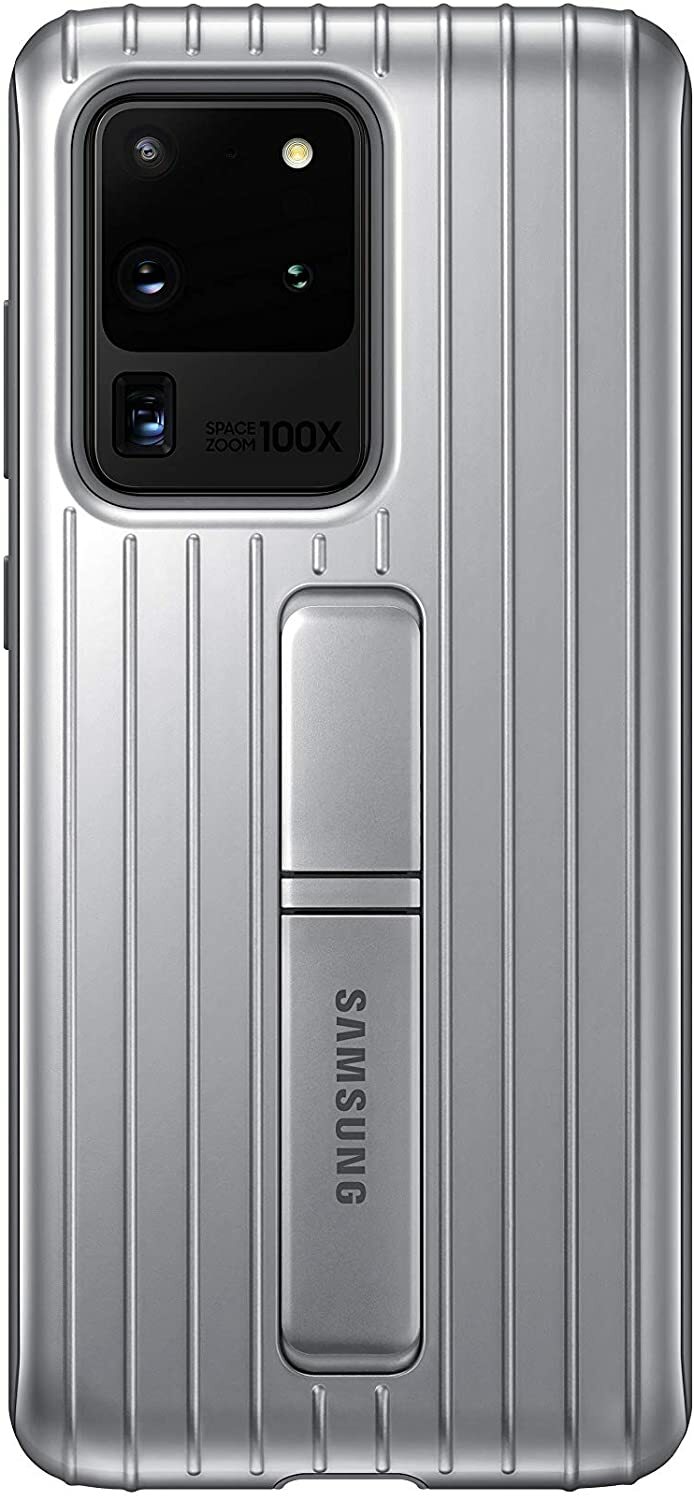 Samsung Galaxy S20 Ultra Protective Silver Standing Cover Case EF-RG988CSEG