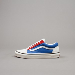 blue white and red vans