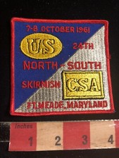 Vtg 1961 US CSA Civil War Skirmish FORT MEADE MARYLAND Patch 21RU