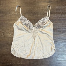 vintage maidenform camisole Top With Lace Trim Size 34 Adjustable Straps