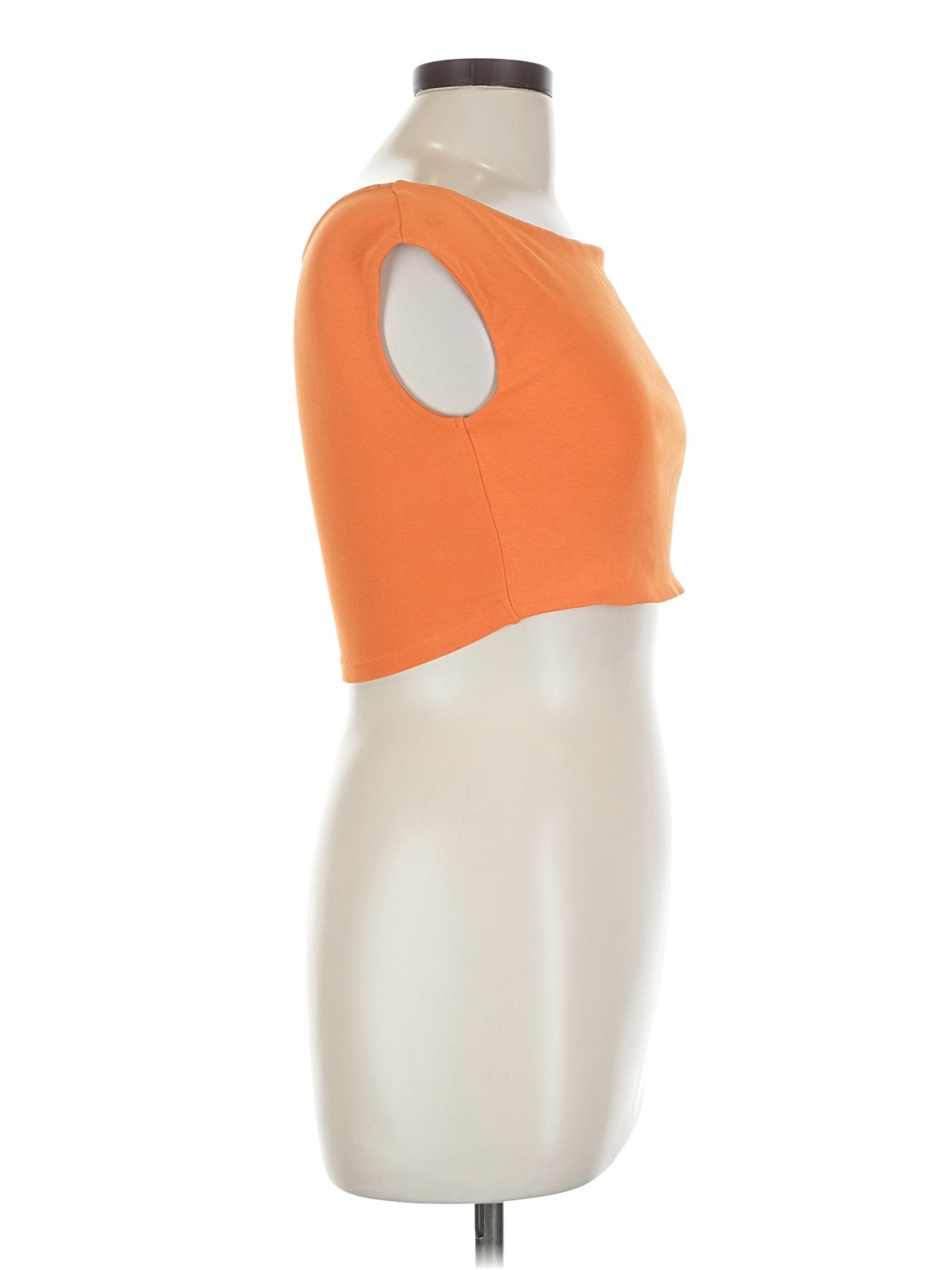 Zara Women Orange Tube Top L thumbnail 3