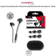HyperX Cloud Earbuds II Gaming Earbuds Wired Headset with Mic Black