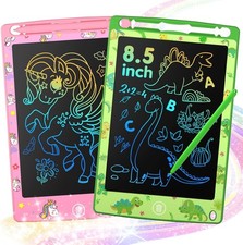 2 Pack LCD Writing Tablet for Kids 8.5 Inch Colorful Doodle Board Drawing Table