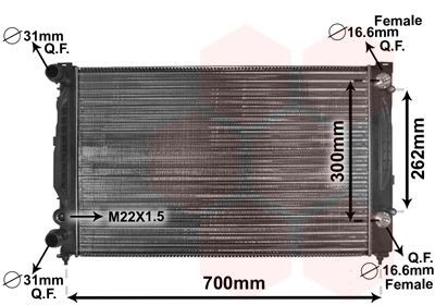 Van Wezel 03002122 KüHler, MotorküHlung FüR Audi VW-image