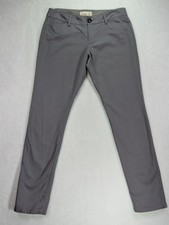 Old Navy Size 6 Gray Pixie Pants w/Hidden Zipper  Ankle Cotton/Spandex