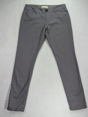 Old Navy Size 6 Gray Pixie Pants w/Hidden Zipper @ Ankle Cotton/Spandex