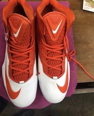 NIKE Zoom Code Elite Destroyer Turf Football Cleats orange Size 16m 603369-181