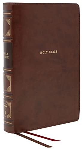 NKJV, Reference Bible, Classic Verse-by-Verse, Center-Column, Leathersoft, Brown, Red Letter, Comfort Print, Hardback, - Image 3