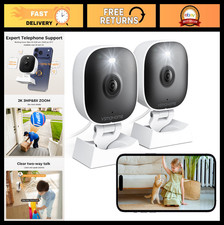 2K Indoor/Outdoor Home Security Camera, WiFi, Color Night Vision, 2-Way Audio, 2