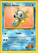 Misty's Horsea 086/132 Gym Heroes Pokemon NM Unlimited