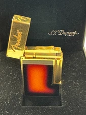 S.T. Dupont Ligne 2 Fender Limited Lighter Gold Double Torch w/Box #0206/#1946