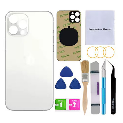 OEM Silver Back Glass Replacement for Iphone 13 Pro Max 6.7In. All Carriers W/Pr