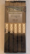 Dixon Carpenter Pencil 20 Count 416770 9/16" x 7" Black Medium Lead Non-Toxic