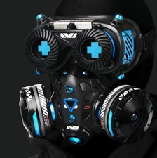 Cyberpunk Mechanical Mask Carnival Halloween Party Bar Cosplay Prop Helmet