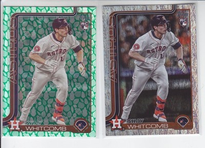 2 - 2025 Topps SHAY WHITCOMB RC Holo Foil + Easter Green Astros #87