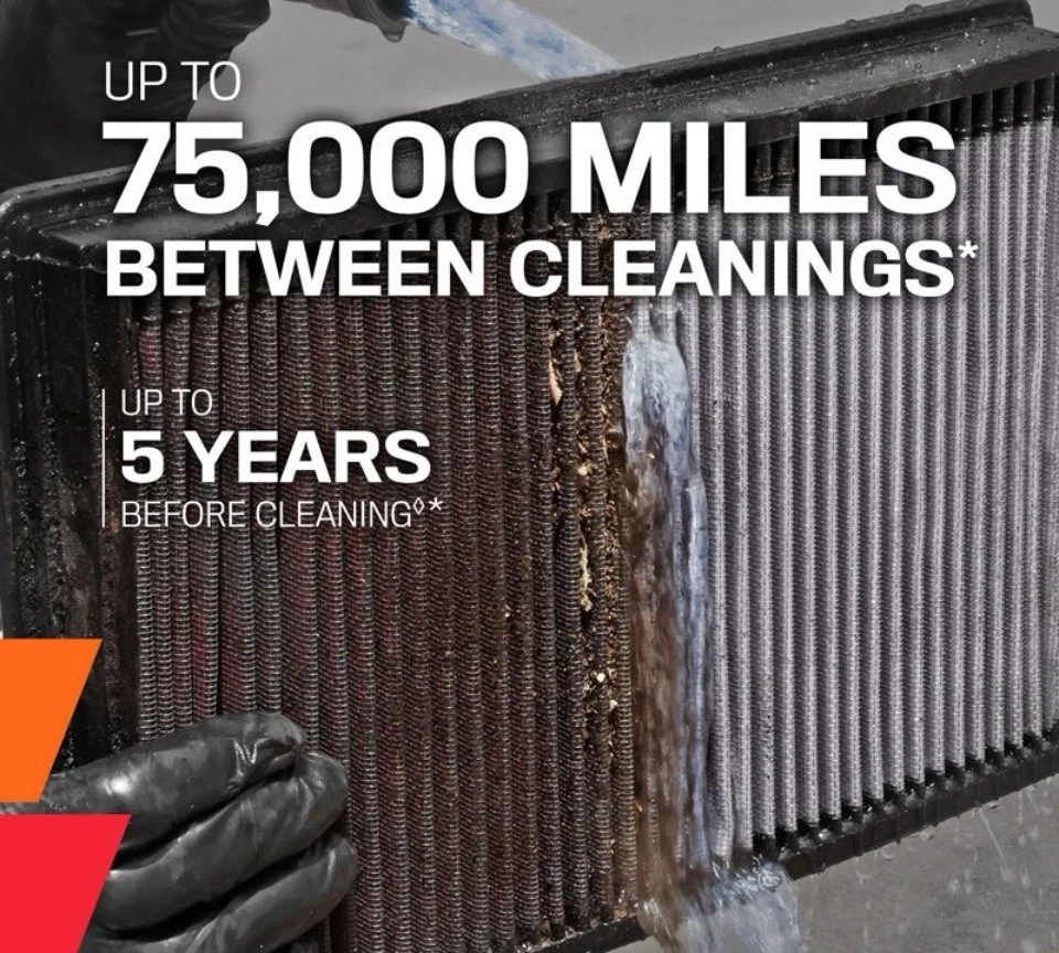 K&N 33-2357 Replacement Air Filter for 2006-2012 FORD/MERCURY (Fusion, Milan) - Image 2 of 4