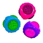 3 Piece Catch & Flash Flashing Squeaky Dog Ball Toy Light up in Dark Tough Balls