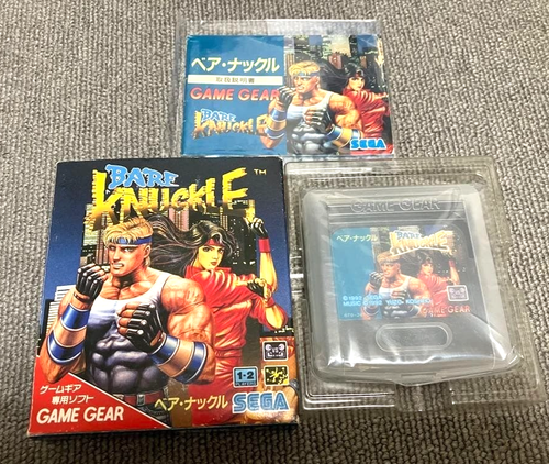 GG Bare-Knuckle G-3313 w/ Box & Manual Sega Game Gear Cassette Working Japan - Picture 1 of 20