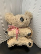 Vintage Stuffed Koala Bear Plush 11  Firm Body Australia Souvenir Plastic Hands
