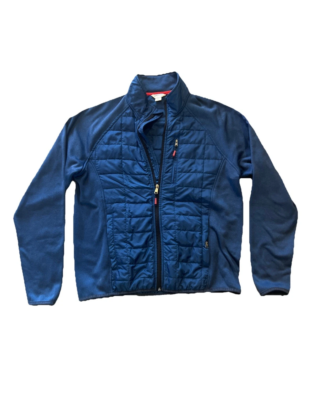 Orvis Men’s Full Zip Quilted Insulated Fly Fishing Jacket Blue Medium