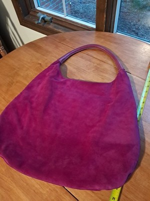 Devi Kroell Purple Suede Handbag