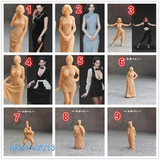 1/64 1/43 1/87 1/72 Beauty Girl Man Scene Miniatures Figures For Cars Vehicles