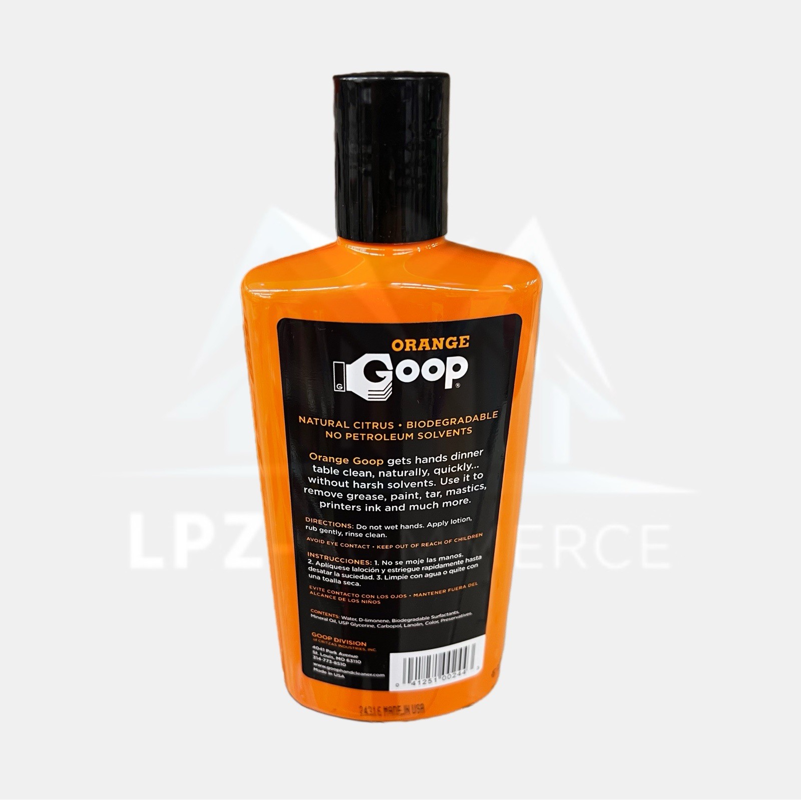 Orange Goop 16 Ounce Natural Citrus Cleaning Agent Non Toxic Safe for Hands