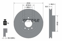 Textar Bremsscheibe 92121505 FüR Porsche VW