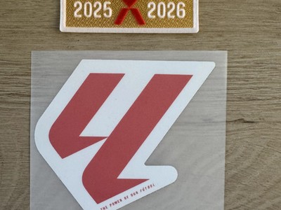 La Liga 2026/27 Patch + Champions 2025/26 Badge Set Barcelona Iron On Sleeve