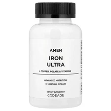 Amen, Iron Ultra, 60 Vegetable Capsules