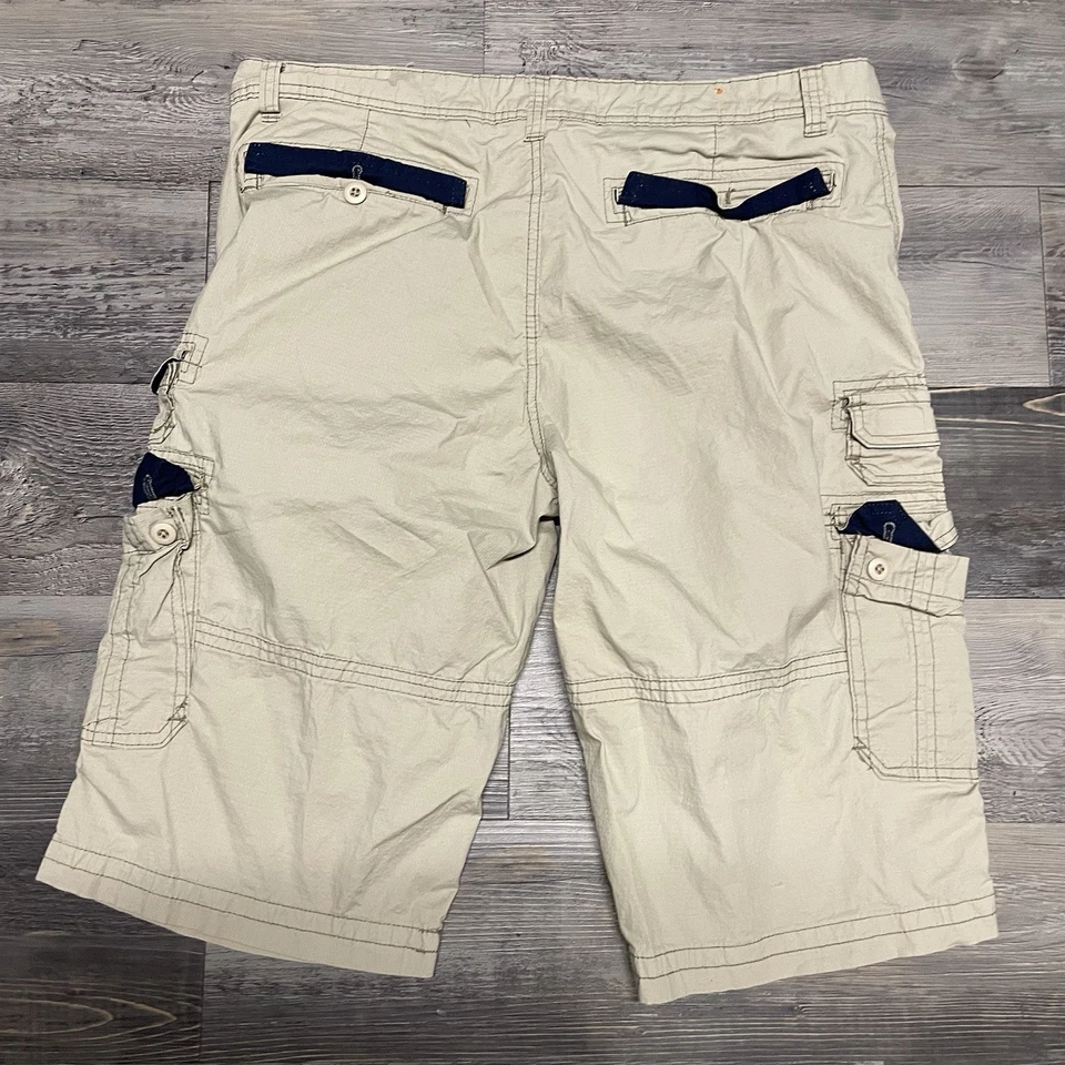 Pantalones Cortos Wear First Cargo Para Hombre Talla 38x14 Sueltos Tostados Beige Ripstop Aire Libre Senderismo Foto 4 de 4