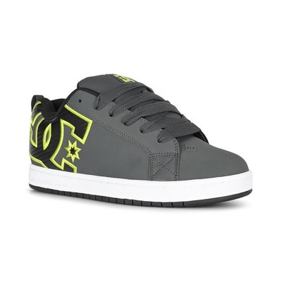 DC Court Graffik Skate Schuhe - Grau/Schwarz/Grün