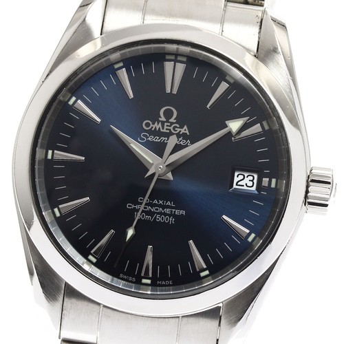 OMEGA Seamaster Aqua Terra 2504.80 Date Navy Dial Automatic Boy's Watch_892126