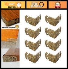 8PCS Antique Brass Corner Protectors - Decorative Edge Guards for Furniture  Bo