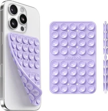 Klearlook Silicone Suction Cup Phone Mount Double Sided Lavender