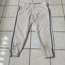 Easton Damen Softball Hose weiß mit blauer Paspel Gr. M