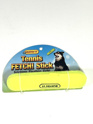 Ruffin' It Tennis FETCH! Stick Dog Toy - Floating, Retrieving Fun! Great for Pet