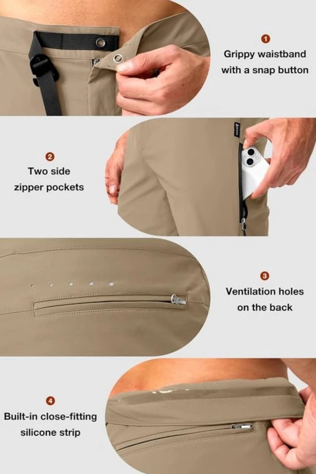 Pantalones cortos de bicicleta de montaña elásticos de secado rápido para hombre. Grande. Foto 2 de 4