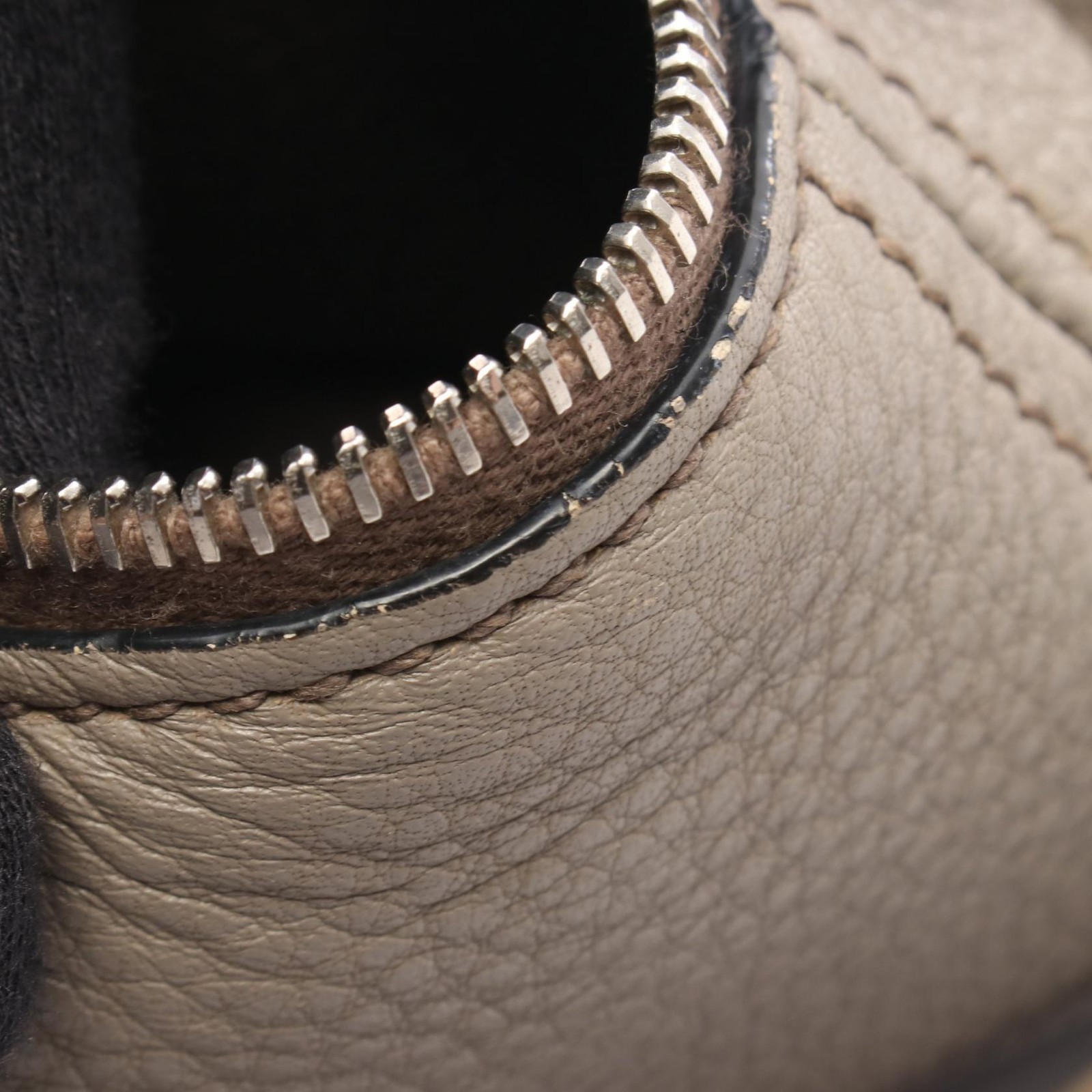 PRADA Shoulder hand Bag leather Beige Used Women thumbnail 9