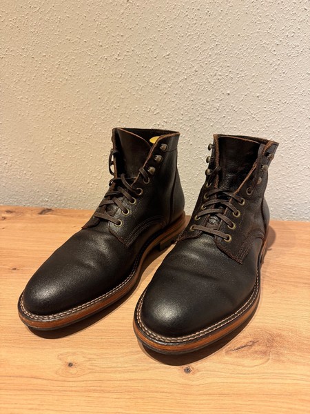 Parkhurst Allen, Horween Brown Waxed Flesh, 9,5D, 618 Last