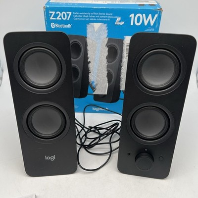 Logitech Z207 PC Lautsprecher Bluetooth Stereo 10W Easy-Switch schwarz
