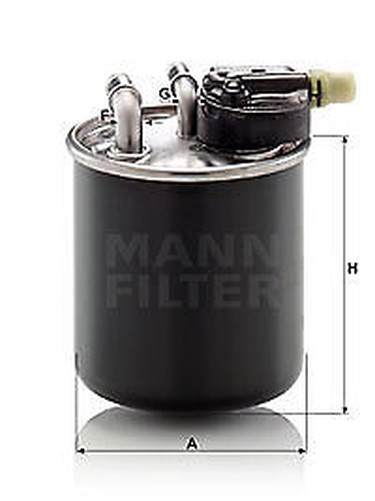 WK 820/22 Mann-Filter Kraftstofffilter FüR Infiniti, MERCEDES-BENZ-image
