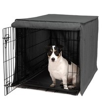 Friends Forever Metal Dog Crate Cover 30 inch w/Light Blocking Protective Cur...